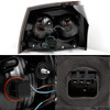 Fit 09-10 Charger Projector HID Headlights + Dark Red Tail Lights  Replacement
