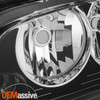 Fit 09-10 Dodge Charger Black Headlights + Red Clear Tail Lights  Replacement