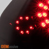 Fit 06-13 Impala Smoke Headlights + Black Smoke LED Tail Lights  Replacement
