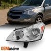 Fits 2009 2010 2011 2012 Chevy Traverse (LH) Driver Side Headlight Front Lamp