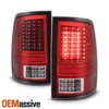 Fit 09-18 Dodge Ram LED Kit|DRL Projector Headlight + Full LED Red Tail Light