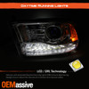 Fit 09-18 Dodge Ram LED Kit|DRL Projector Headlight + Full LED Red Tail Light