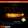 Fit 09-18 Dodge Ram LED Kit|DRL Projector Headlight + Full LED Red Tail Light