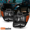 Fit 2007 2008 2009 2010 2011 Dodge Nitro Black Headlights Left & Right Side Pair