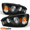 Fit 2004 2005 2006 2007 2008 Chevy Malibu Black Replacement Headlights Headlamps