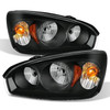 Fit 2004 2005 2006 2007 2008 Chevy Malibu Black Replacement Headlights Headlamps