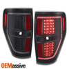 [Black] Fits 2009 2010 2011 2012 2013 2014 Ford F150 LED Light Bar Tail Lights