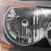 Fit 06-08 BMW 3 Series E90 Halogen Type Black Headlights Replacement L+R