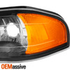 Fit 04-12 Colorado Canyon Black Headlights + Bumper Signal Lights Replacement