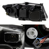 Fit 06-08 BMW 3 Series E90 Sedan Halogen Black Passenger Replacement Headlight