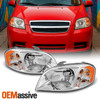 Fit 2007 2008 2009 2010 2011 Chevy Aveo 4 Door Sedan Front Lamp Headlights