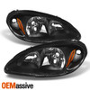 Fit 01-05 Chrysler PT Cruiser Black Replacement Headlights Headlamps L+R