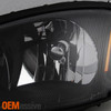Fit 01-05 Chrysler PT Cruiser Black Replacement Headlights Headlamps L+R