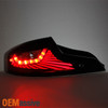 Fit  Matte Black 2006 2007 2 Door Coupe G35 Skyline 35GT LED Tail Lights