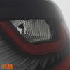 Fit  Black Smoked 2006 2007 G35 2 Door Coupe Skyline 35GT LED Tail Lights