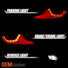 Fit  Black Smoked 2006 2007 G35 2 Door Coupe Skyline 35GT LED Tail Lights
