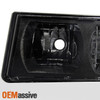 Fit 2002-2006 Chevy Avalanche *Body Cladding Model* Black Headlights Replacement