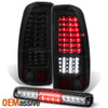 Fit LED 1999-02 Silverado Black Smoke Taillights + Smoke LED 3rd Brake Light