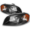 Fit 2007-2011 Aveo 2007-2009 Pontiac Wave Sedan Black Headlights Replacement