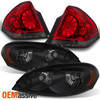 Fit 06-13 Impala Black Smoke Headlights + Red Smoke Tail Lights  Replacement