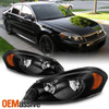 Fit 06-13 Chevy Impala/Monte Carlo Black Replacement Headlights Headlamps L+R
