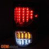 Fits 07-13 Tundra Red Clear *Full LED* Reverse Turn Signal Tail Light Brake Lamp