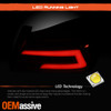 For 2015-2021 Subaru WRX/WRX STI [FULL LED] Red Housing Tube Tail Brake Light