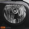 Fit 05-10 Chrysler 300 Black Replacement Halogen Type Headlights LH + RH