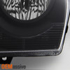 Fit 05-10 Chrysler 300 Black Replacement Halogen Type Headlights LH + RH