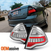 Fit  2010 2011 2012 Ford Fusion Red Clear Full LED DRL Tube Tail Lights Set