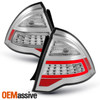 Fit  2010 2011 2012 Ford Fusion Red Clear Full LED DRL Tube Tail Lights Set