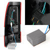 Fit C-Shape Full LED 1999-2002 Silverado Taillights + LED 3rd Brake Light