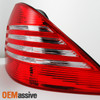 Fit 00-05 Benz S-Class W220 S320 S350 Red Clear Rear Tail Lights Brake Lamps
