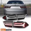For 2004-2008 Acura TSX LED Light Bar Tail Lights Brake Lamp - Black Housing