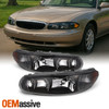 Fit 97-05 Buick Century/Regal Black Replacement Headlights Headlamps L + R
