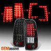 Fit [Black - C- Shape Full LED Style] 1999-2002 Silverado Taillights Pair