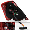 Fit 2007-2012 Benz W221 S-Class Red Clear Full LED Tail Lights Lamps Left +RIght