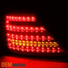 Fit 2007-2012 Benz W221 S-Class Red Clear Full LED Tail Lights Lamps Left +RIght