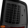 Fits 2009-2018 Dodge RAM *C-Shaped* Design Smoke LED TailLights Taillamps Pair