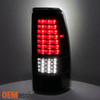 Fit [Black - Full LED Style] 1999-2002 Silverado Fleet Side Taillights Set