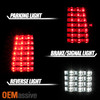 Fit [Black - Full LED Style] 1999-2002 Silverado Fleet Side Taillights Set