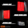 Fit 09-18 RAM Pickup Reverse Turn Signal Chrome *Full LED* Taillights Brake Lamp