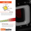 Black Smoked For 2014-2020 Impala LED Tube Style Tail Lights Brake Lamps Pair