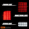 Fit 2004 2005 2006 2007 2008 Ford F150 Full LED Black Tail Lights Tail Lamps