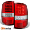 Fit 2004-2008 Ford F150 F-150 Full LED Red Clear Tail Lights Tail Lamps