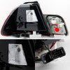 4Pcs Lamp For 2002-2005 BMW E46 3-Series 4Doors Sedan Red Clear LED Tail Lights