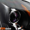 Fit 2008-2014 Cadillac CTS Black Projector Headlights Lamp Light Left+Right 08-14