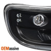 Fit 1999-2006 GMC Sierra Yukon Black LED Bumper Signal Lights Parking 2000 2001
