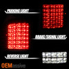 Fit 04-08 F150 Black Smoked Full LED TailLights Lamps +Smoke LED 3rd Brake Light