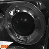 Fits 06-10 Dodge Charger Smoke Dual Halo LED Projector Headlights Halogen Model